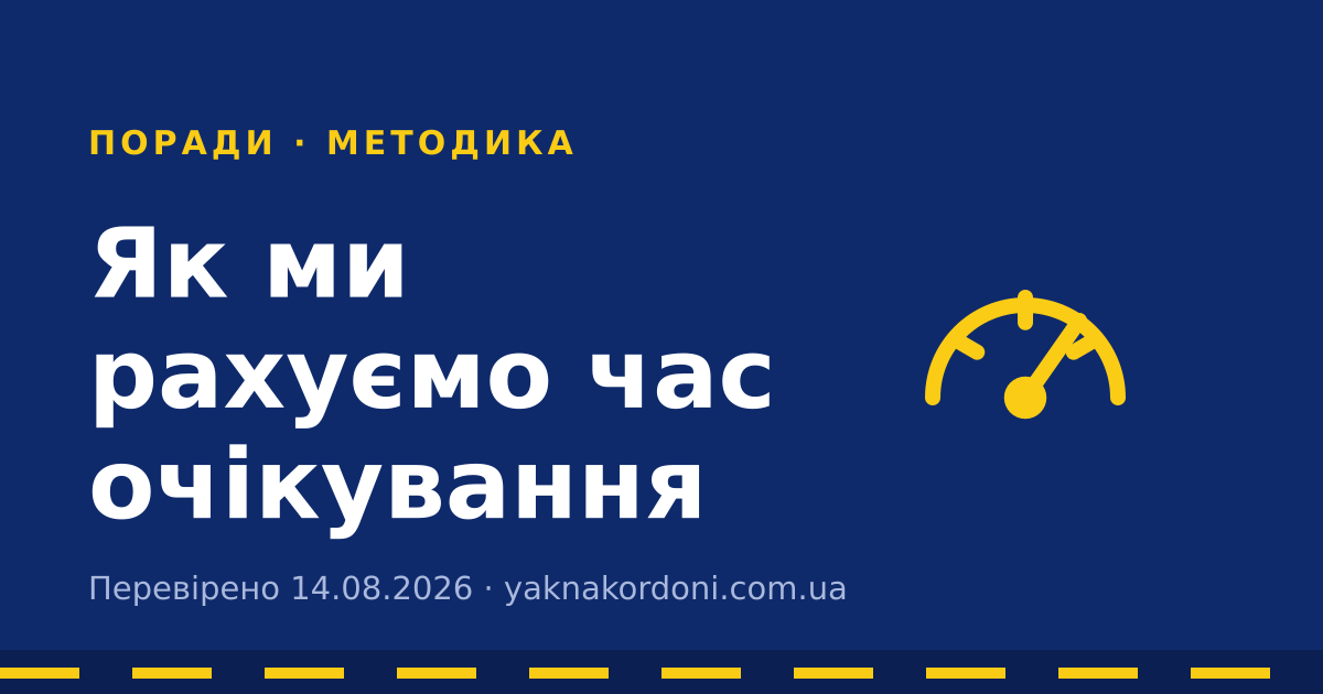 Як ми рахуємо час очікування