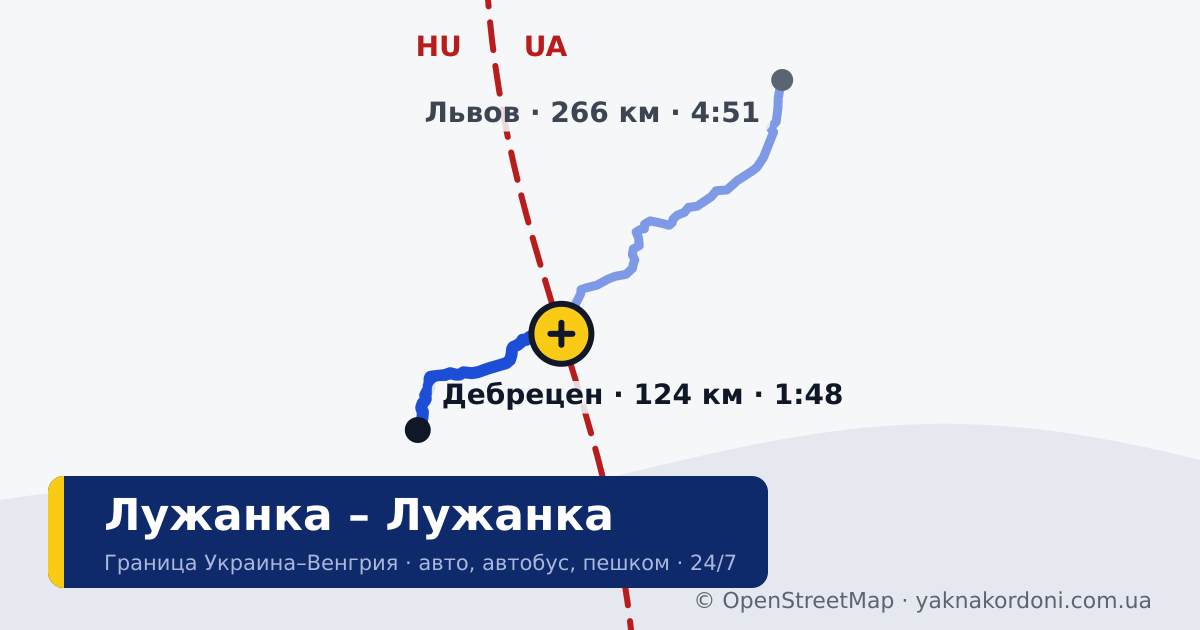 Пункт пропуска Лужанка – Лужанка