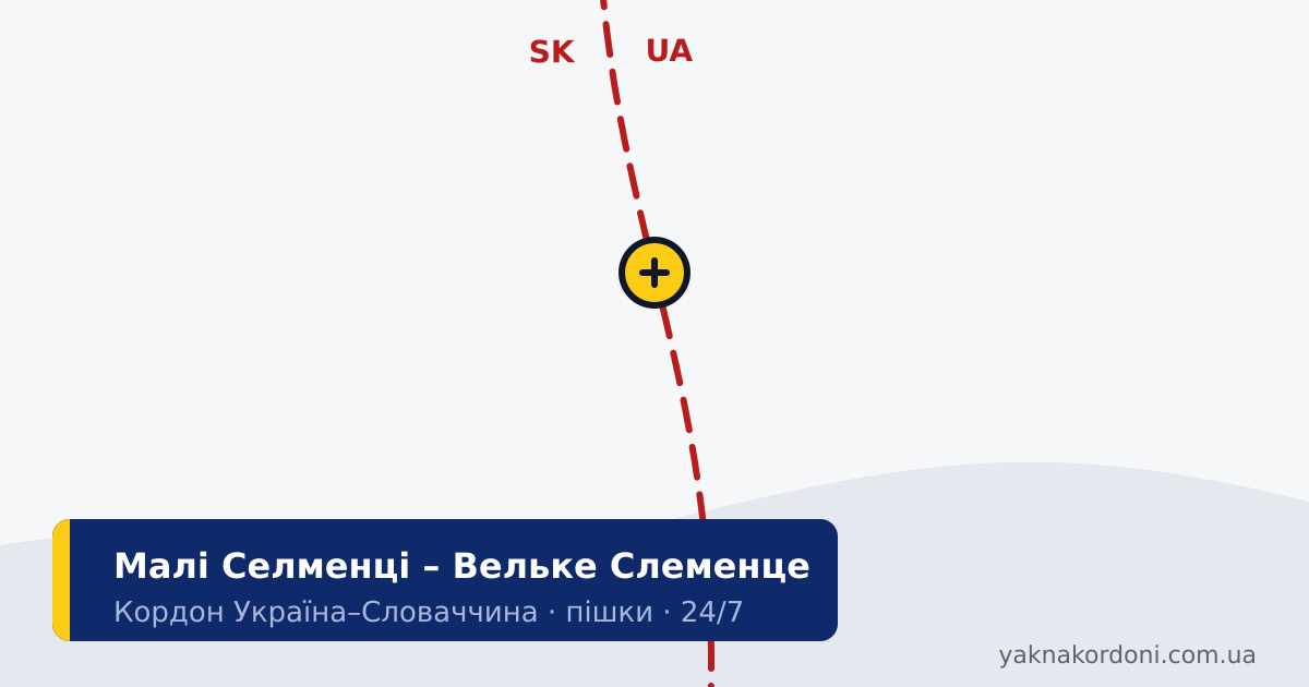 Пункт пропуску Малі Селменці – Вельке Слеменце