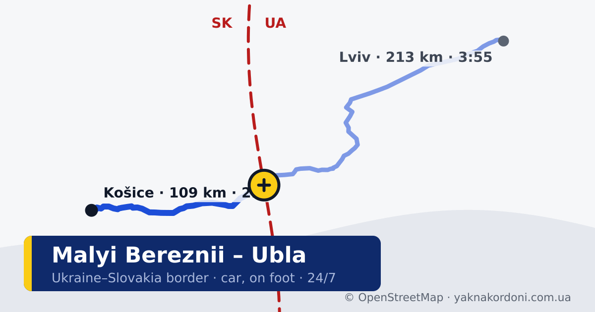 Border crossing Malyi Bereznii – Ubla