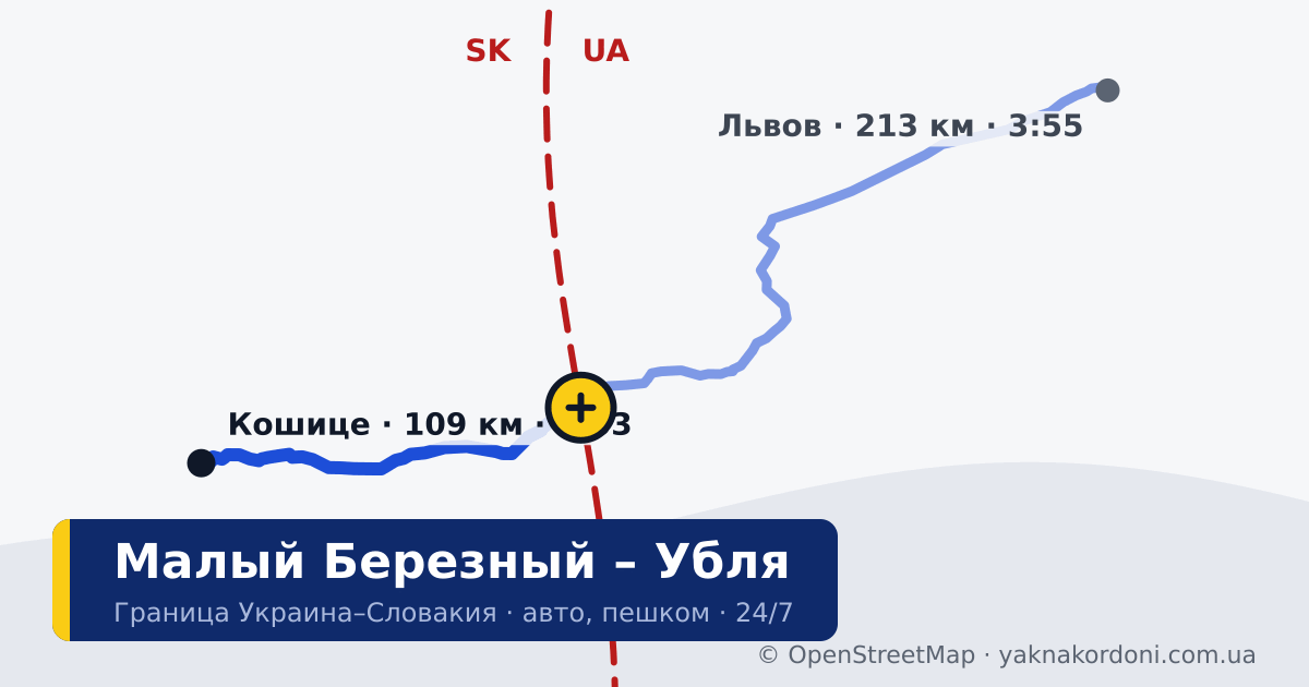 Пункт пропуска Малый Березный – Убля